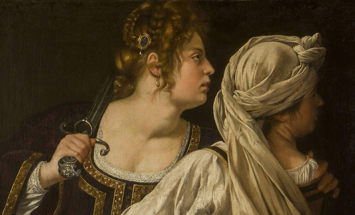 Giuditta e la sua ancella, particolare, di Artemisia Gentileschi - osservatoriodigitale di marzo-aprile 2020, n.o 103