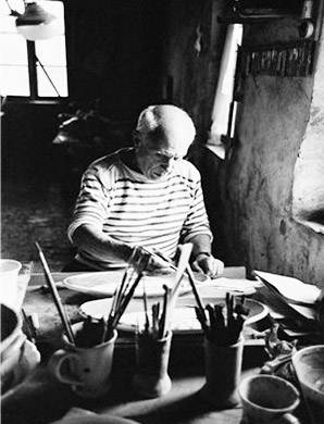 Pablo Picasso ritratto da Yves Manciet