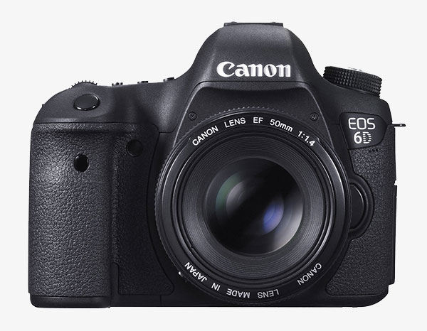 Canon EOS 6D vista frontale