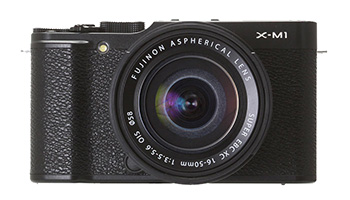 Fujifilm X-M1 vista frontale