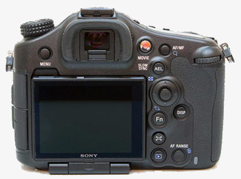 Sony SLT-A99 vista posteriore