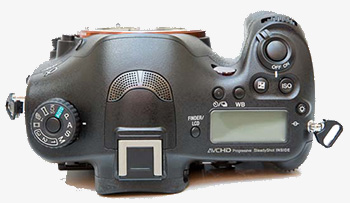 Sony SLT-A99 vista superiore