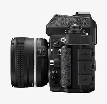 Nikon Df vista laterale sinistra