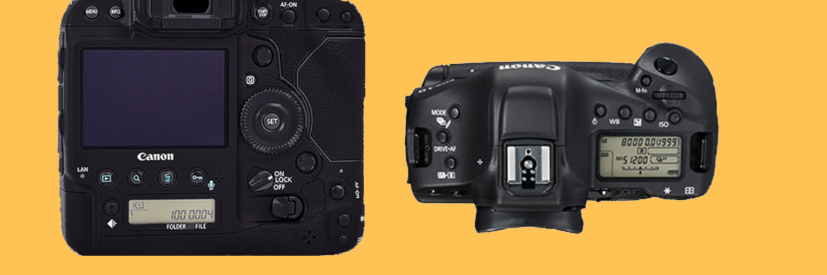 Il sistema a tre display LCD della Canon EOS 1 Dx Mark II