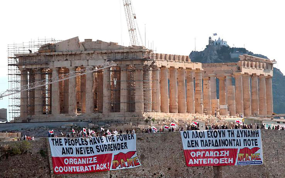 Protesta in Grecia – ©ansa – OD86