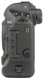 EOS 1D Mark III, lato sinistro EOS 1D Mark III, lato sinistro