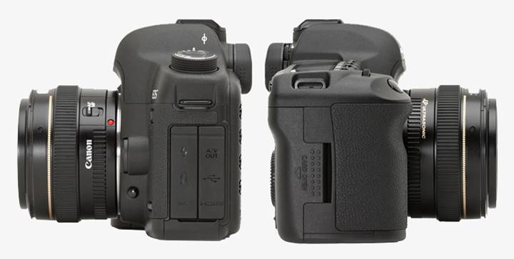 Canon 5D Mark II viste laterali