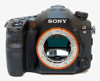 Sony SLT-A99 vista frontale
