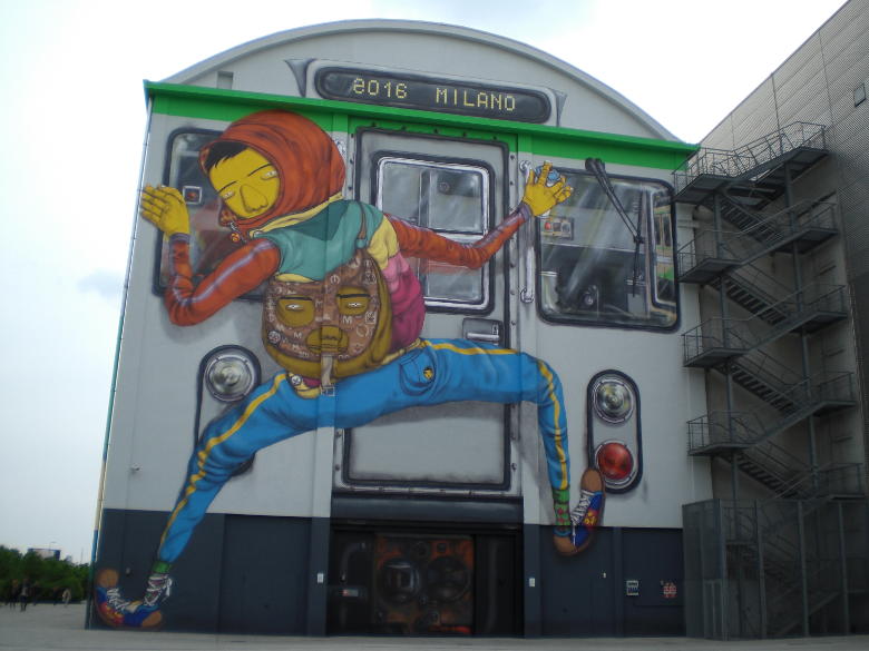 Efemero, murale esterno dell’Hangar Bicocca. Foto di Valeria Prina