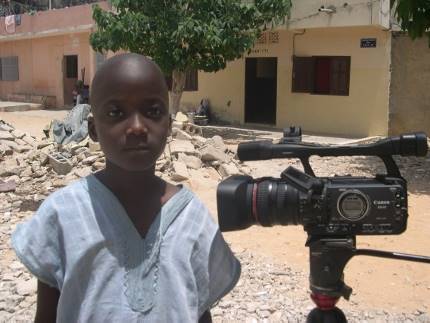 Sul set de "La voce del sangue" in Senegal